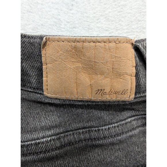 Madewell Jeans Womens SZ 27 Black Cali Demi Boot Stretch High Rise Raw Hem - Picture 12 of 16